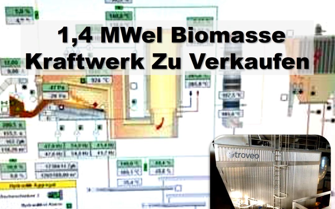 Ein 1,4 MWel Biomassekraftwerk für Holzhackschnitzel und ORC-Turbine – unser Top-Angebot im August 2024 unter PPO-141