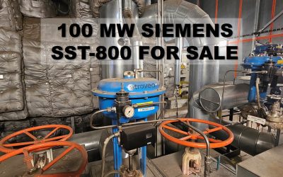 Our current top offer – a 100 MW SIEMENS SST-800 steam turbine generator set from 2009 – still in top condition